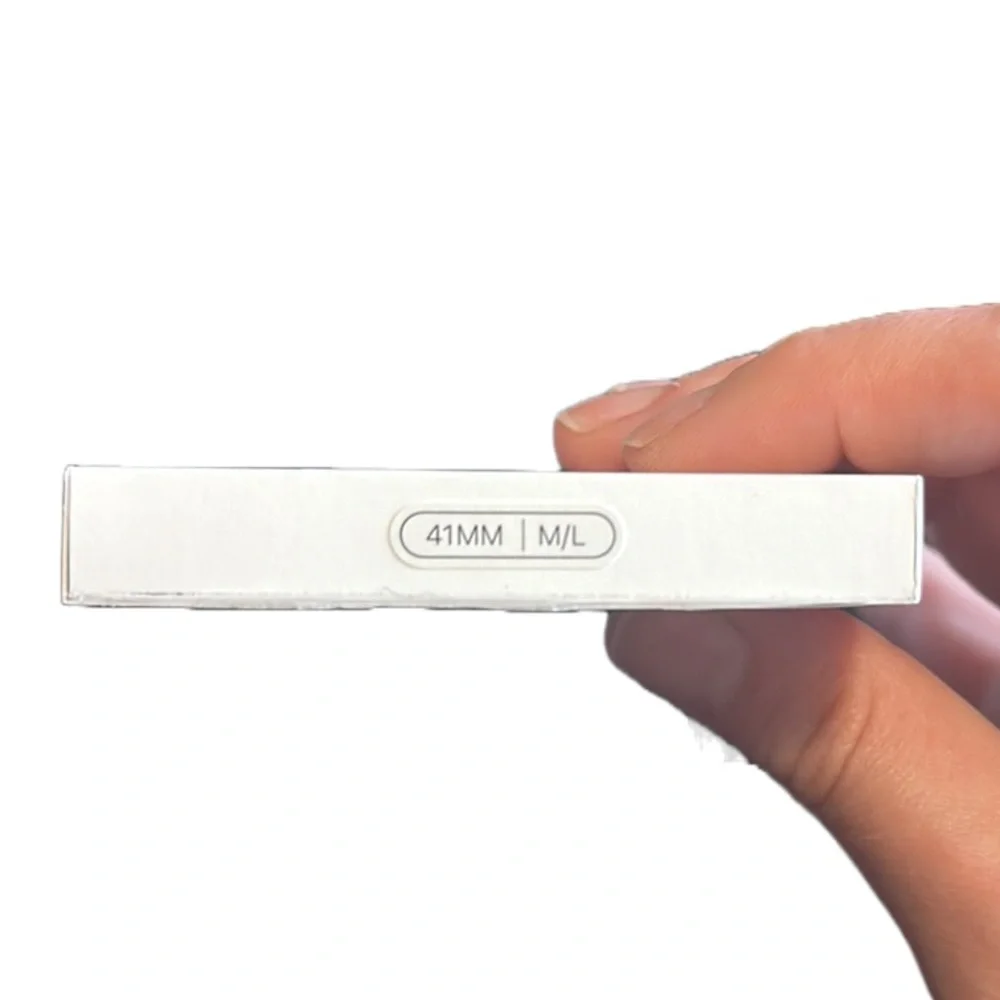 Nike White Perforated Sport Band with Iridescent Accents